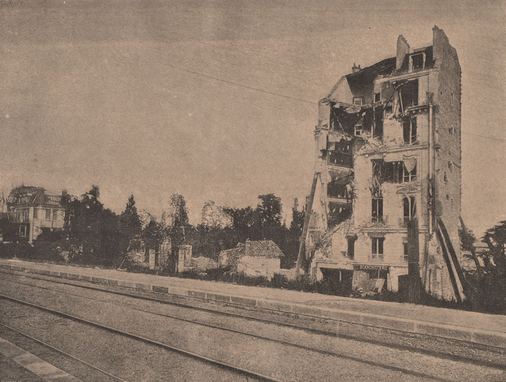 PARIS COMMUNE 1871. Auteuil.- Villa Montmorency c1873 old antique print